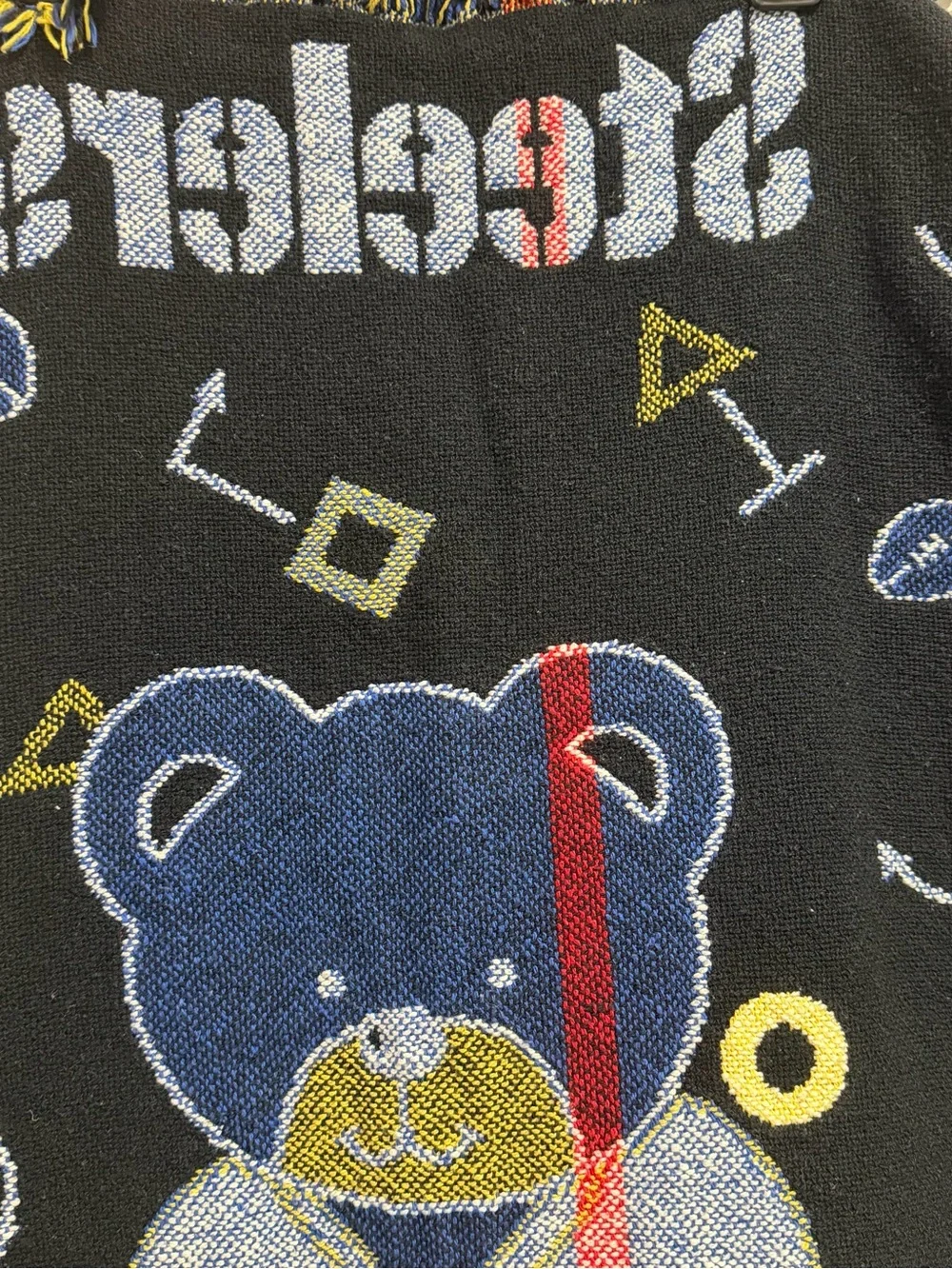 The Northwest Company Vintage Woven NFL Pittsburgh Steelers Teddy Bear blanket